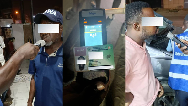 Contrôles d'alcoolémie à Yopougon © Crédit photo DR Contrôles d'alcoolémie à Yopougon © Crédit photo DR