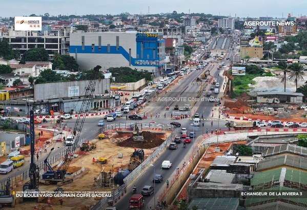 Échangeur Riviera 3 "9 Kilos" : le boulevard Arsène Assouan fermé à la circulation dès ce 29 janvier Échangeur Riviera 3 "9 Kilos" : le boulevard Arsène Assouan fermé à la circulation dès ce 29 janvier