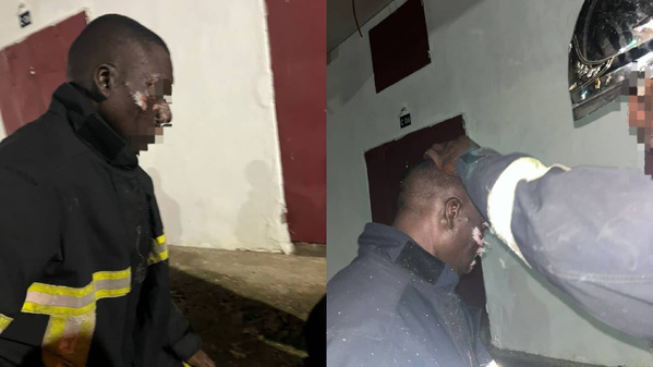 Agression des sapeurs-pompiers du GSPM par une foule en colère à Songon © Crédit photo DR