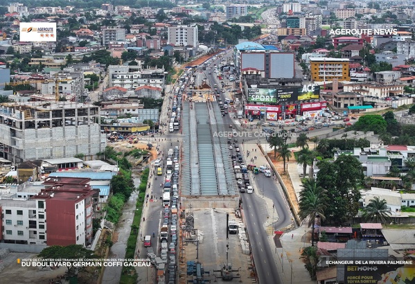 L'échangeur de la Riviera Palmeraie achevé à 75%  © Crédit photo DR