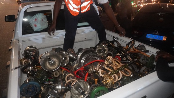Opération antitabac à Abidjan, 615  chichas saisis en 2 jours © Crédit photo DR