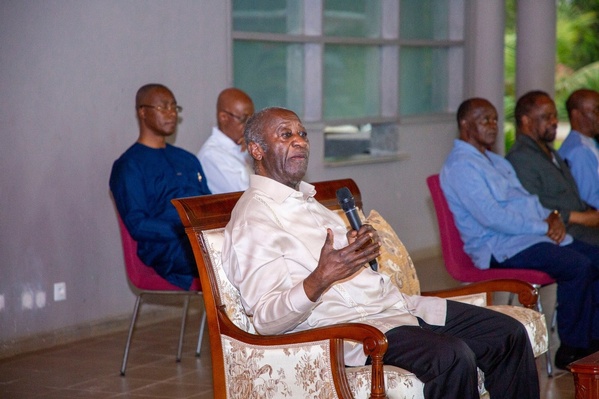 A Mama, Laurent Gbagbo dénonce la précarité des producteurs de cacao © Crédit photo DR