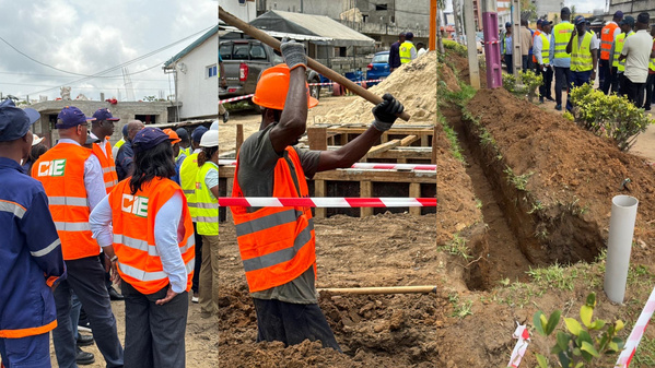 Électricité à Abidjan : les travaux urgents lancés à la Djibi © Crédit photo DR Électricité à Abidjan : les travaux urgents lancés à la Djibi © Crédit photo DR