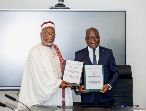 Santé : Le ministre Pierre Dimba et le COSIM signent un partenariat de soins © Crédit photo DR