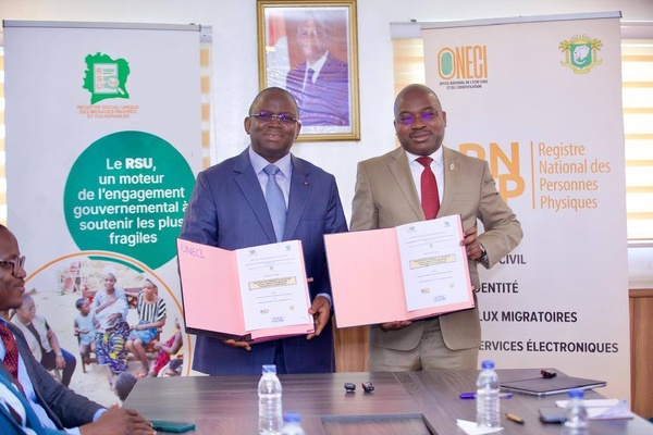 Aides sociales : l'ONECI et le BCPFS signent une convention © Crédit photo DR Aides sociales : l'ONECI et le BCPFS signent une convention © Crédit photo DR