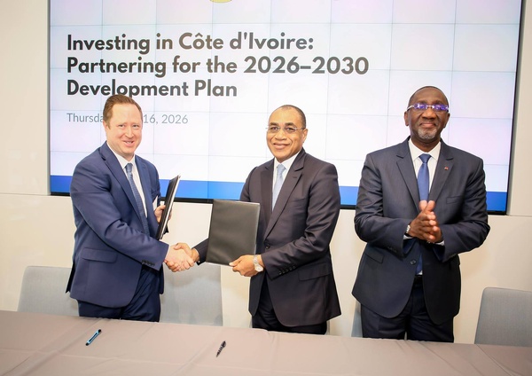 Accord Côte d'Ivoire - ABD Group et MCC à Washington © Crédit photo Gouvernement ivoirien - Yessouan.ci