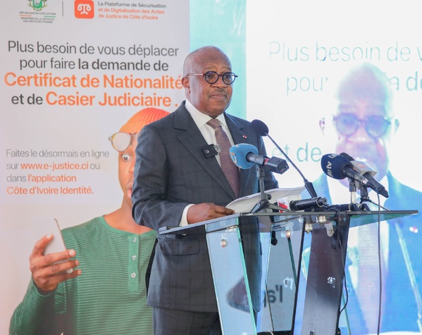 E-justice.ci : 20 tribunaux ivoiriens connectés en avril 2026 © Crédit photo Ministère de la Justice - Yessouan.ci
