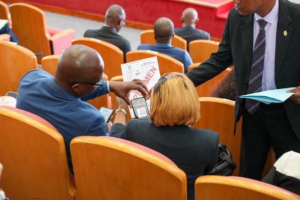 E-justice.ci présentée aux diplomates étrangers à Abidjan © Crédit photo Ministère de la Justice - Yessouan.ci