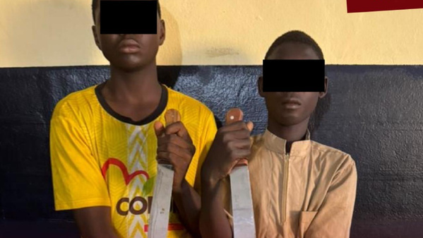 Bagarre à Abobo, deux élèves mineurs arrêtés avec des couteaux © Crédit photo Police Secours