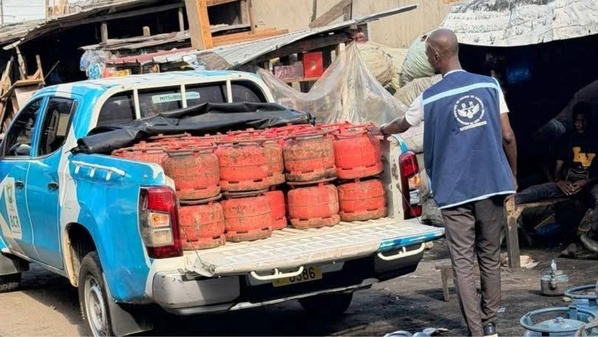 Gaz illicite à Marcory, la BCR saisit 300 bouteilles © Crédit photo DR Gaz illicite à Marcory, la BCR saisit 300 bouteilles © Crédit photo DR