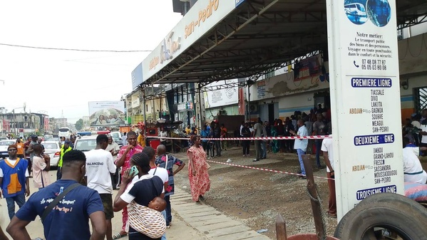 Yopougon : les gares La Trans et SDS de la rue Princesse fermées © Crédit photo DR