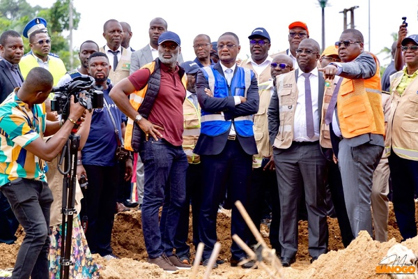Inondations à Bingerville : Sanogo, Kouakou et Hien Sié sur le terrain © Crédit photo DR
