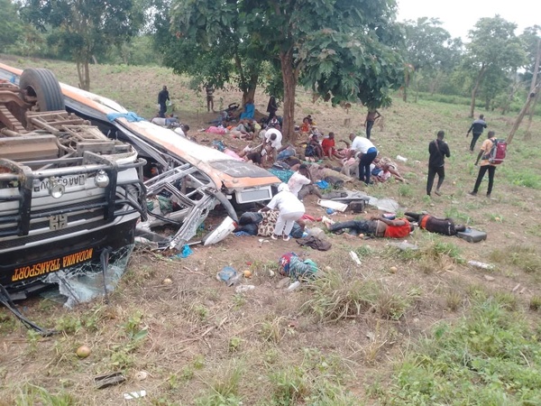 Accident de la route à Niakaramandougou ce jeudi 11 juin © Crédit photo DR Accident de la route à Niakaramandougou ce jeudi 11 juin © Crédit photo DR