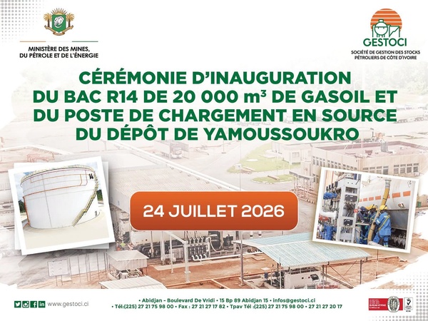 GESTOCI Yamoussoukro : nouveau bac de 20 000 m³ de gasoil © Crédit photo DR