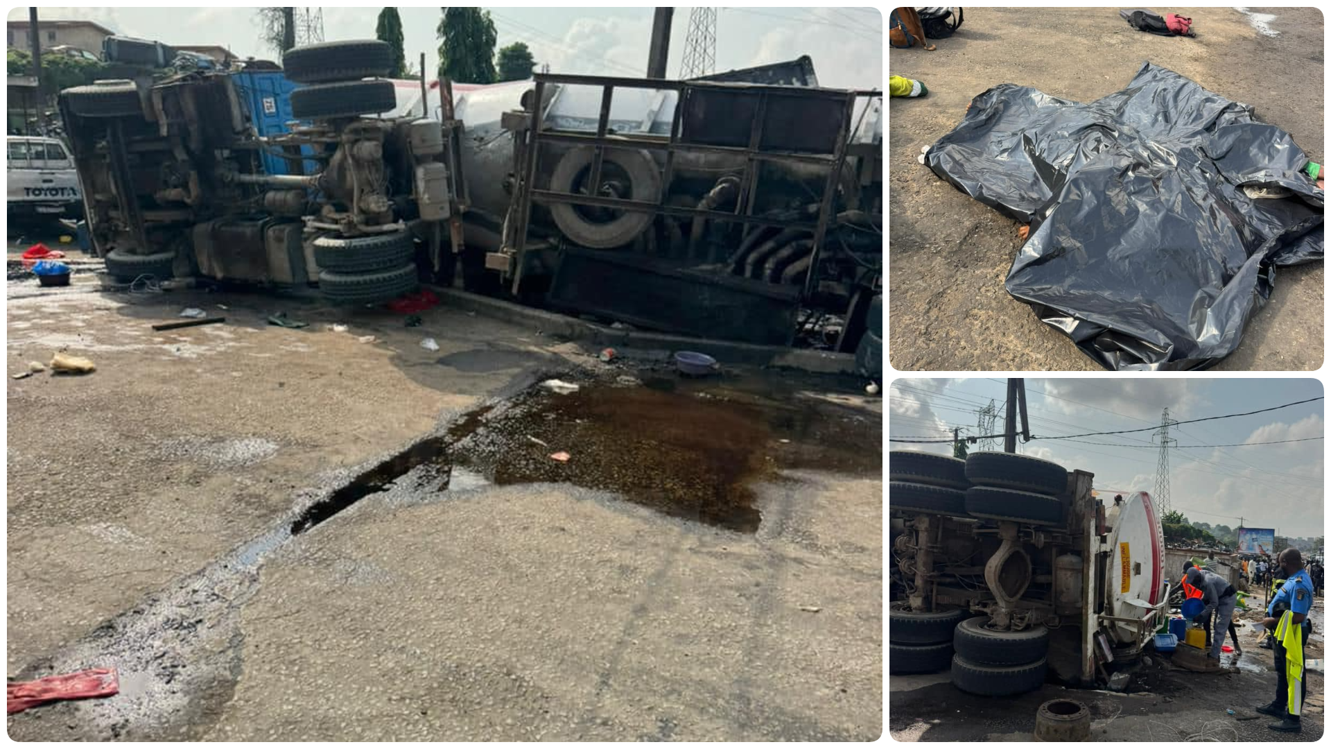 Accident Abobo Dokui ce samedi © Crédit photo DR Accident Abobo Dokui ce samedi © Crédit photo DR