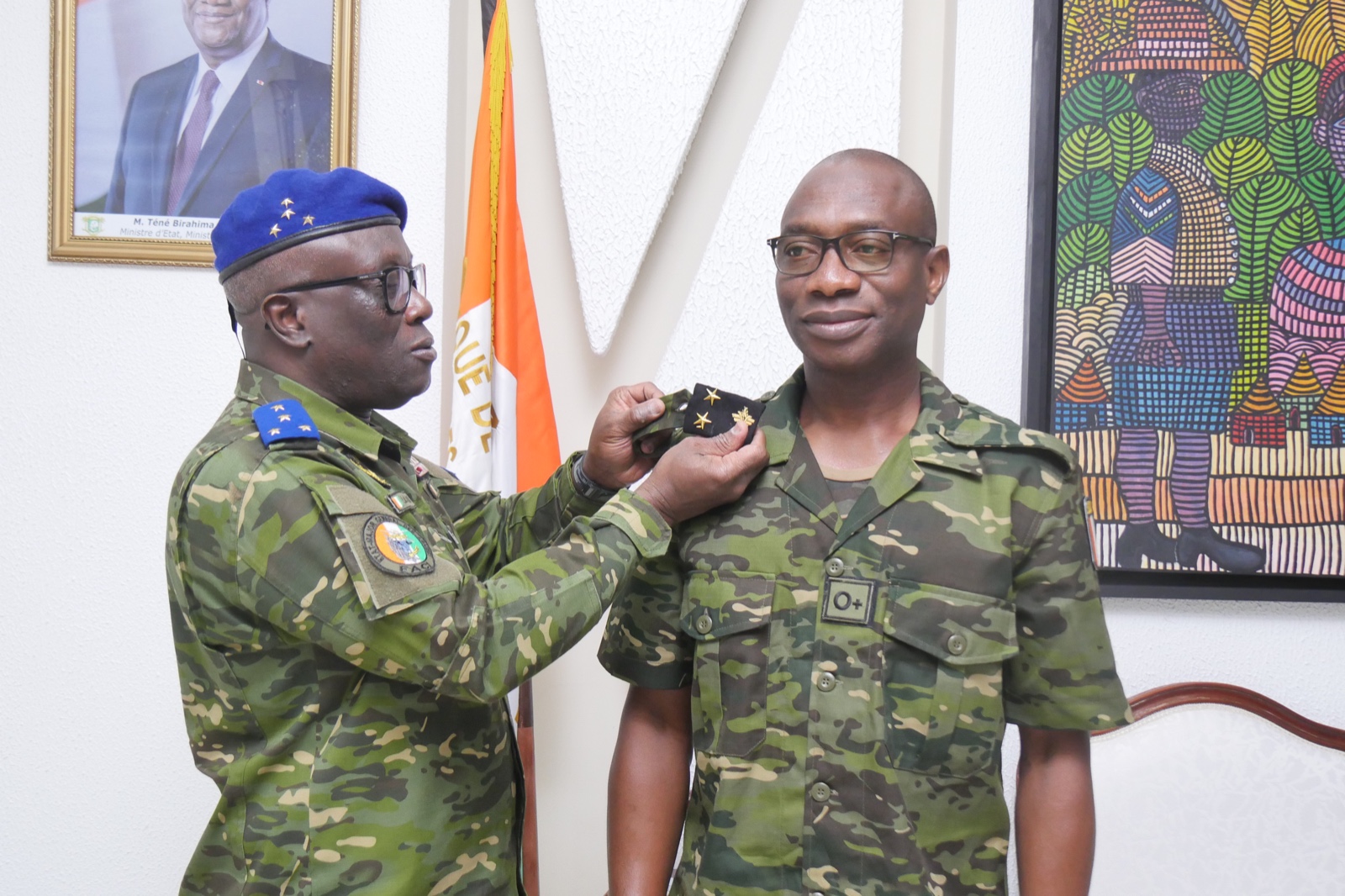 Deux nouveaux généraux de brigade dans l'armée ivoirienne © Crédit photo DR