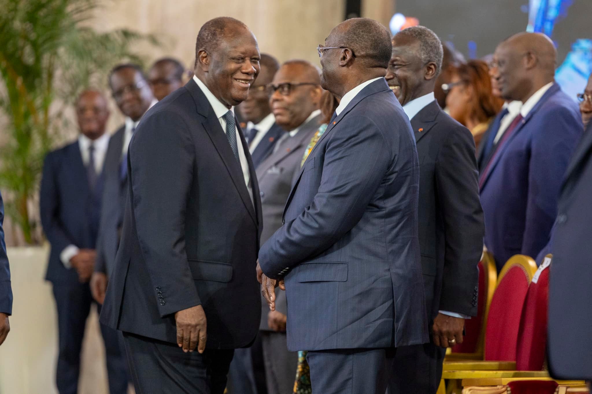 Ouattara présente sa vision économique pour 2025 et réaffirme le soutien de l'État au secteur privé ivoirien © Crédit photo DR Ouattara présente sa vision économique pour 2025 et réaffirme le soutien de l'État au secteur privé ivoirien © Crédit photo DR