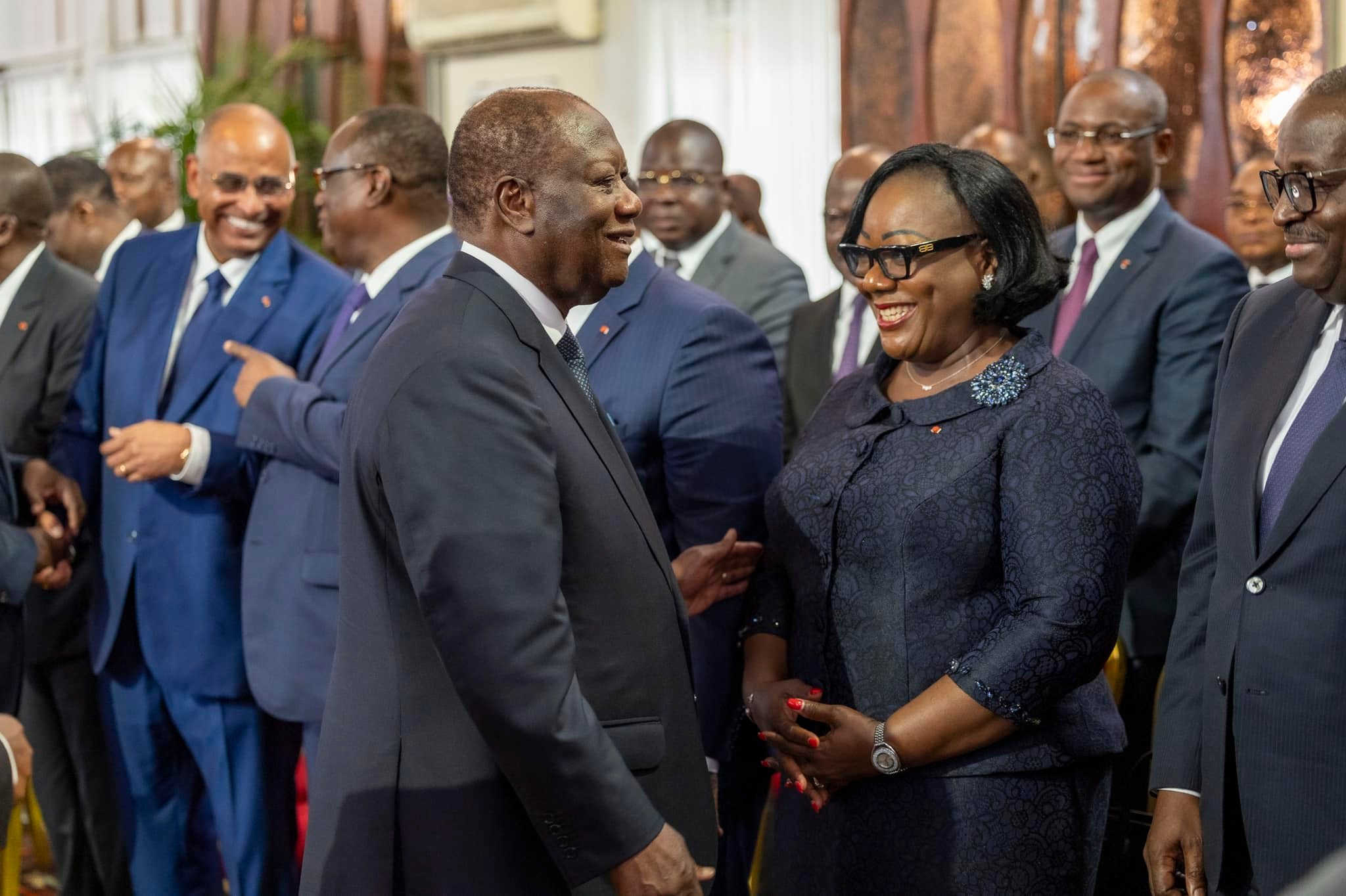 Anne Ouloto dresse les réalisations et projets de Ouattara dans le Cavally © Crédit photo DR