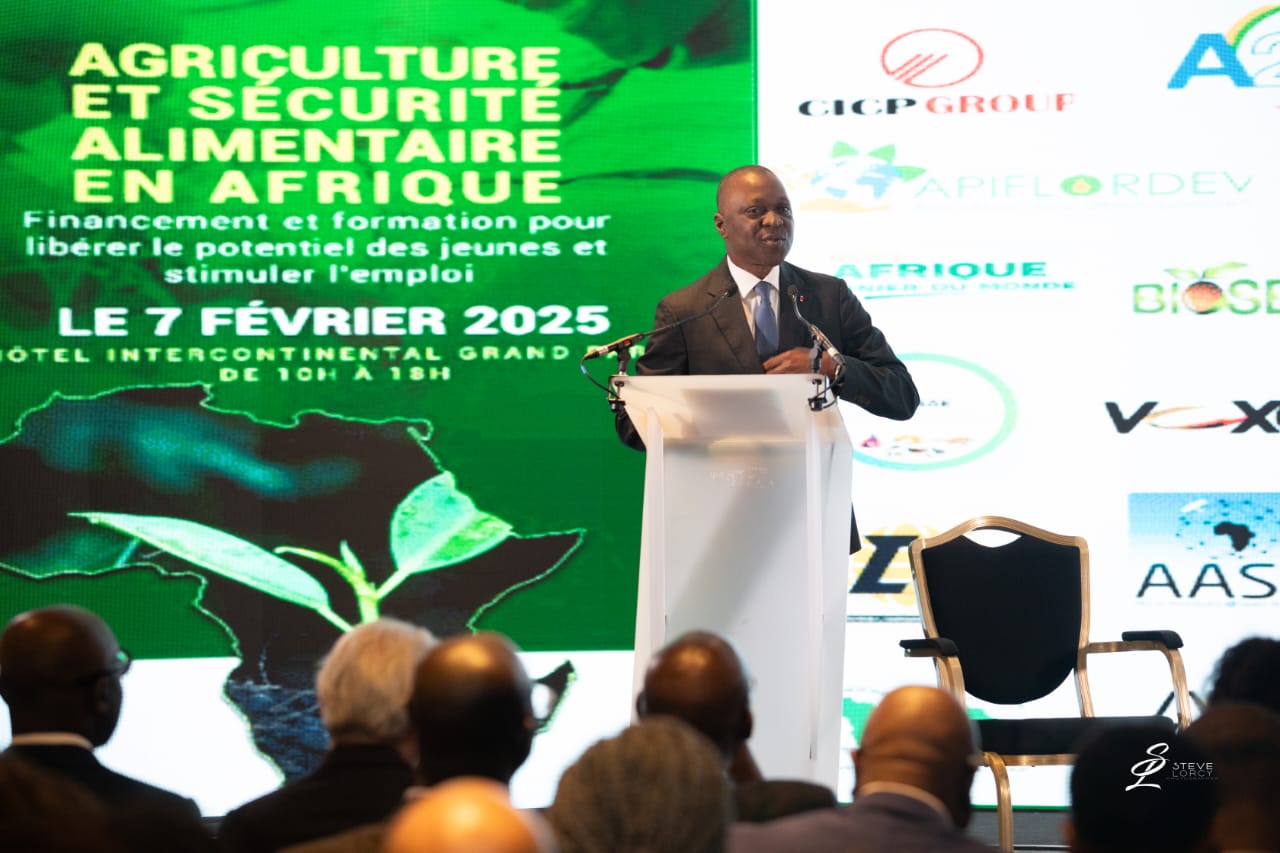 Le maire de Bouaké, Amadou Koné, a exposé son plan d'action local pour la sécurité alimentaire lors d'une conférence internationale le 7 février 2025 à Paris © Crédit photo DR Le maire de Bouaké, Amadou Koné, a exposé son plan d'action local pour la sécurité alimentaire lors d'une conférence internationale le 7 février 2025 à Paris © Crédit photo DR