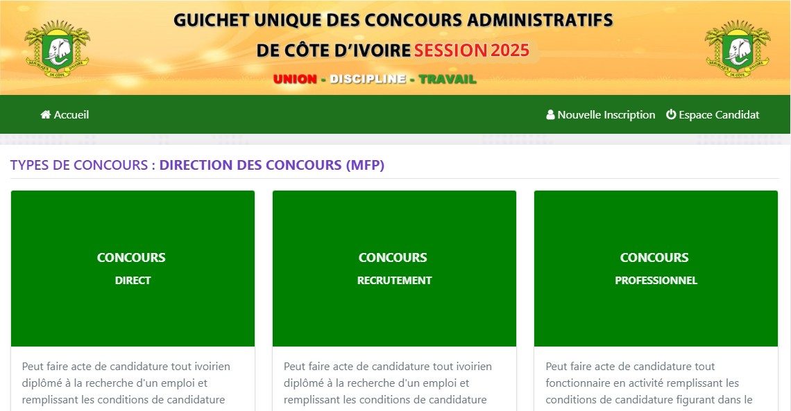 Fonction Publique 2025 CI : liste des 547 concours ouverts, le lien pour consulter dès maintenant et s'inscrire ce 28 février