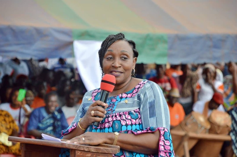 Raymonde Goudou exhorte les militants du RHDP à promouvoir la paix © Crédit photo DR