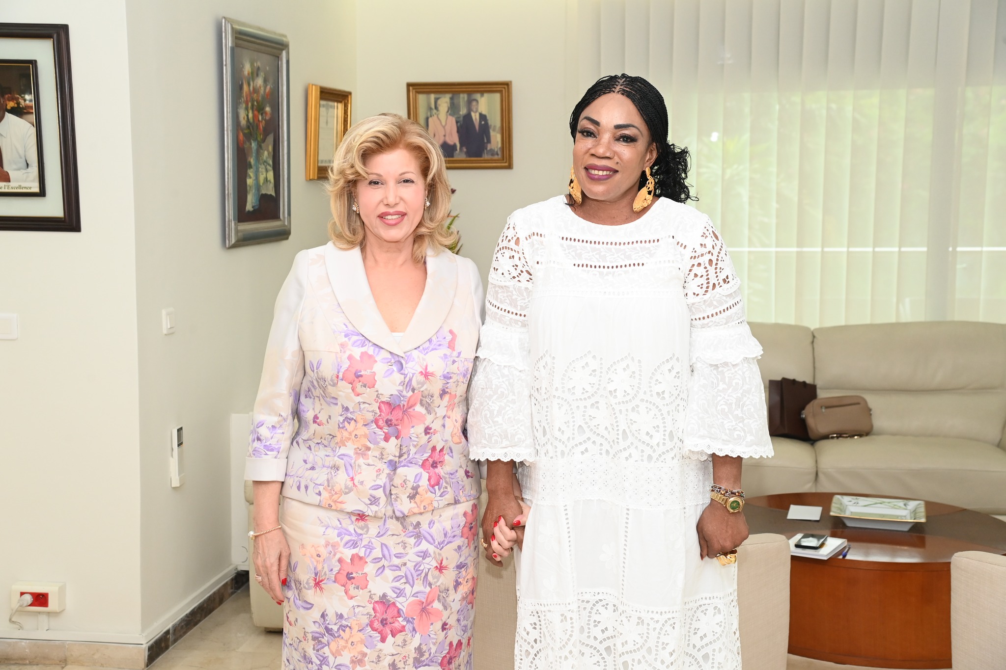 Affou Keïta reçue par Dominique Ouattara © Crédit photo DR Affou Keïta reçue par Dominique Ouattara © Crédit photo DR