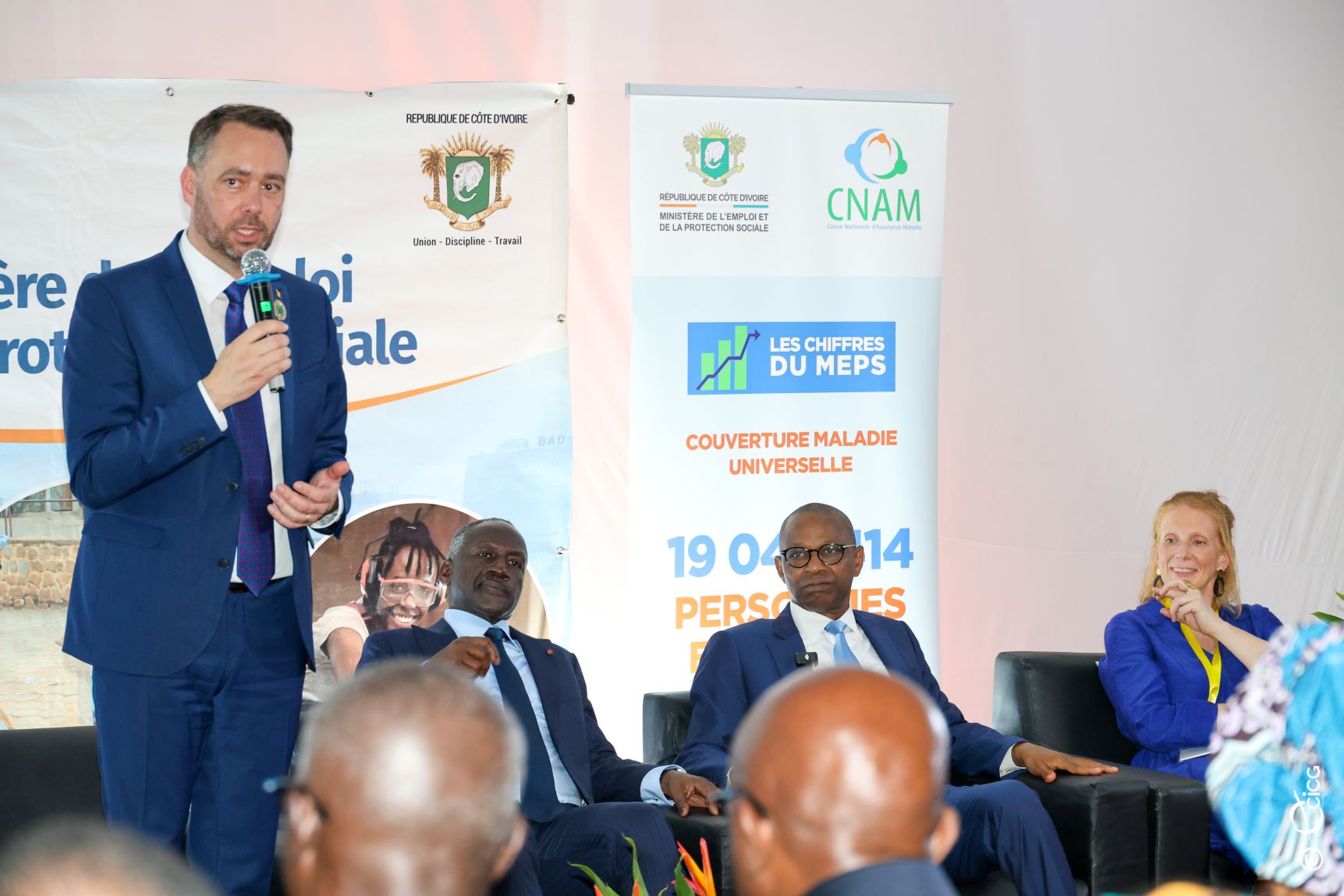 Le Vice-Premier Ministre belge, Maxime Prévot, a salué le 27 mai 2025, la CMU en Côte d'Ivoire © Crédit photo DR