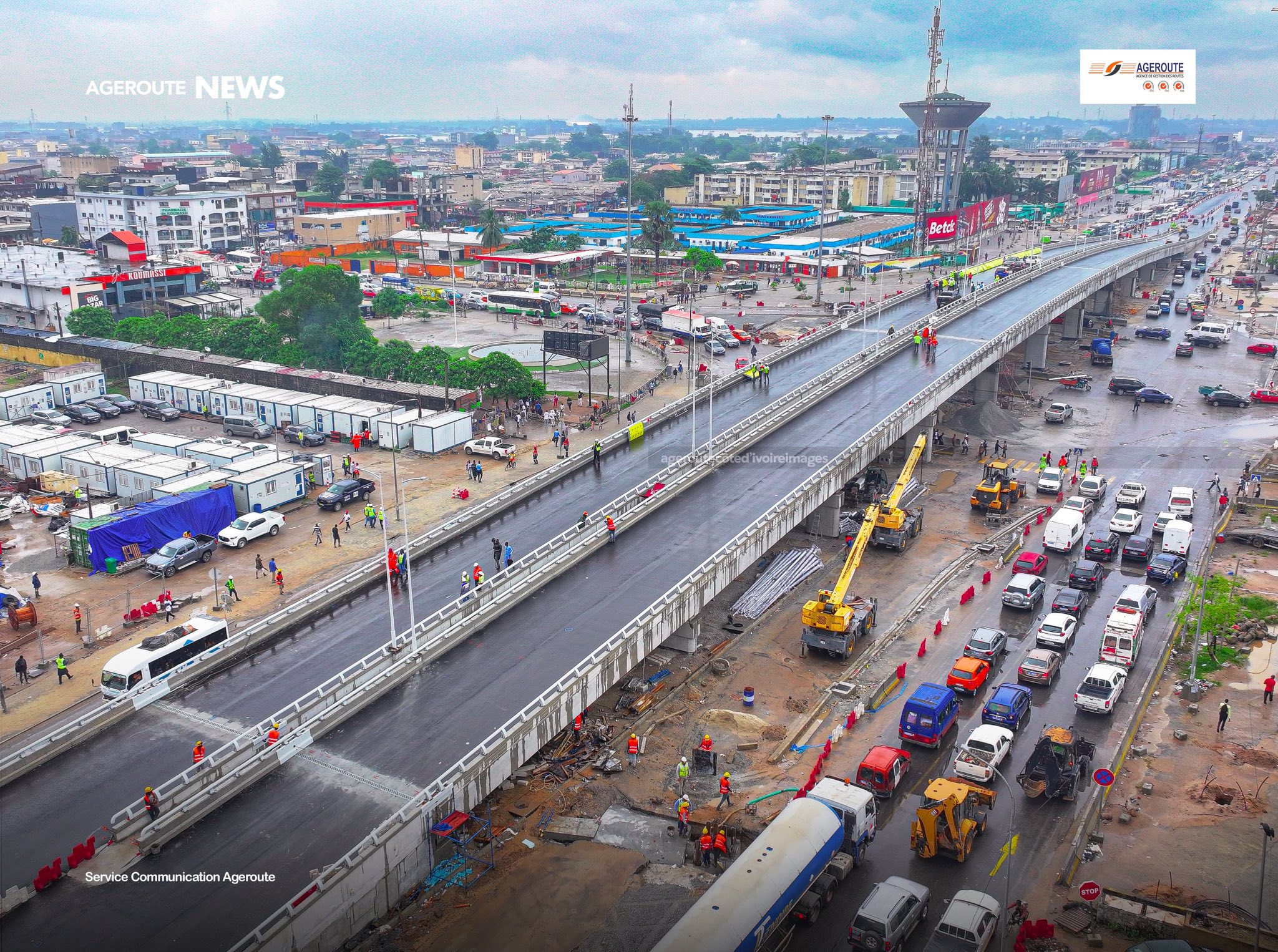 L'échangeur de carrefour de Koumassi ouvert à la circulation le 8 juin © Crédit photo DR L'échangeur de carrefour de Koumassi ouvert à la circulation le 8 juin © Crédit photo DR