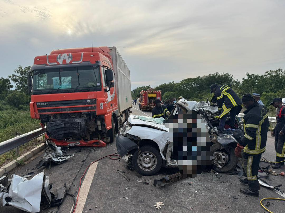 Accident de la route à Agboville sur l'axe Azaguié © Crédit photo DR