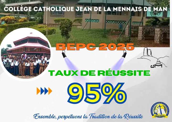 Le collège Jean de la Mennais obtient 95% de réussite au BEPC 2025 en Côte d'Ivoire © Crédit photo DR