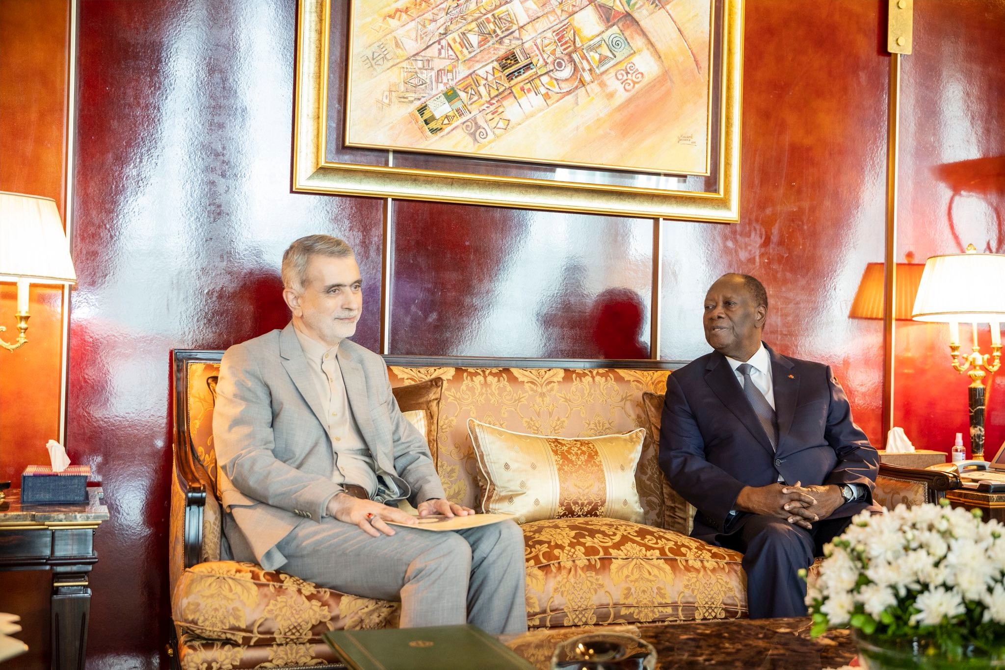 L'ambassadeur Amir Hossein Nik Bin fait ses adieux à Ouattara © Crédit photo DR