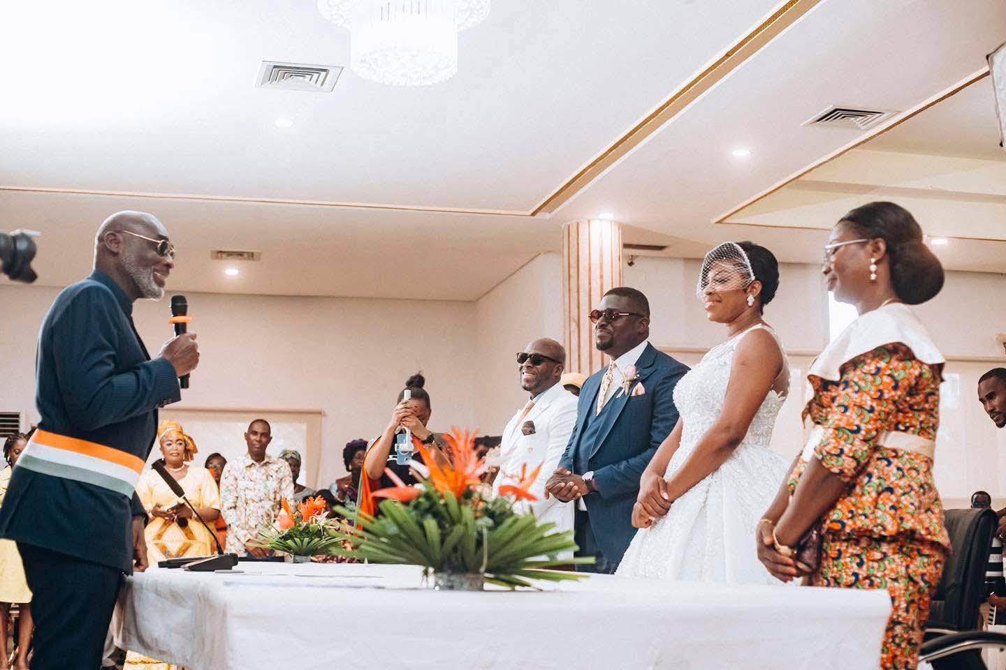 Mariage de l'humoriste Joël ce 4 juillet 2025 : Beugré Mambé présent, les images 
