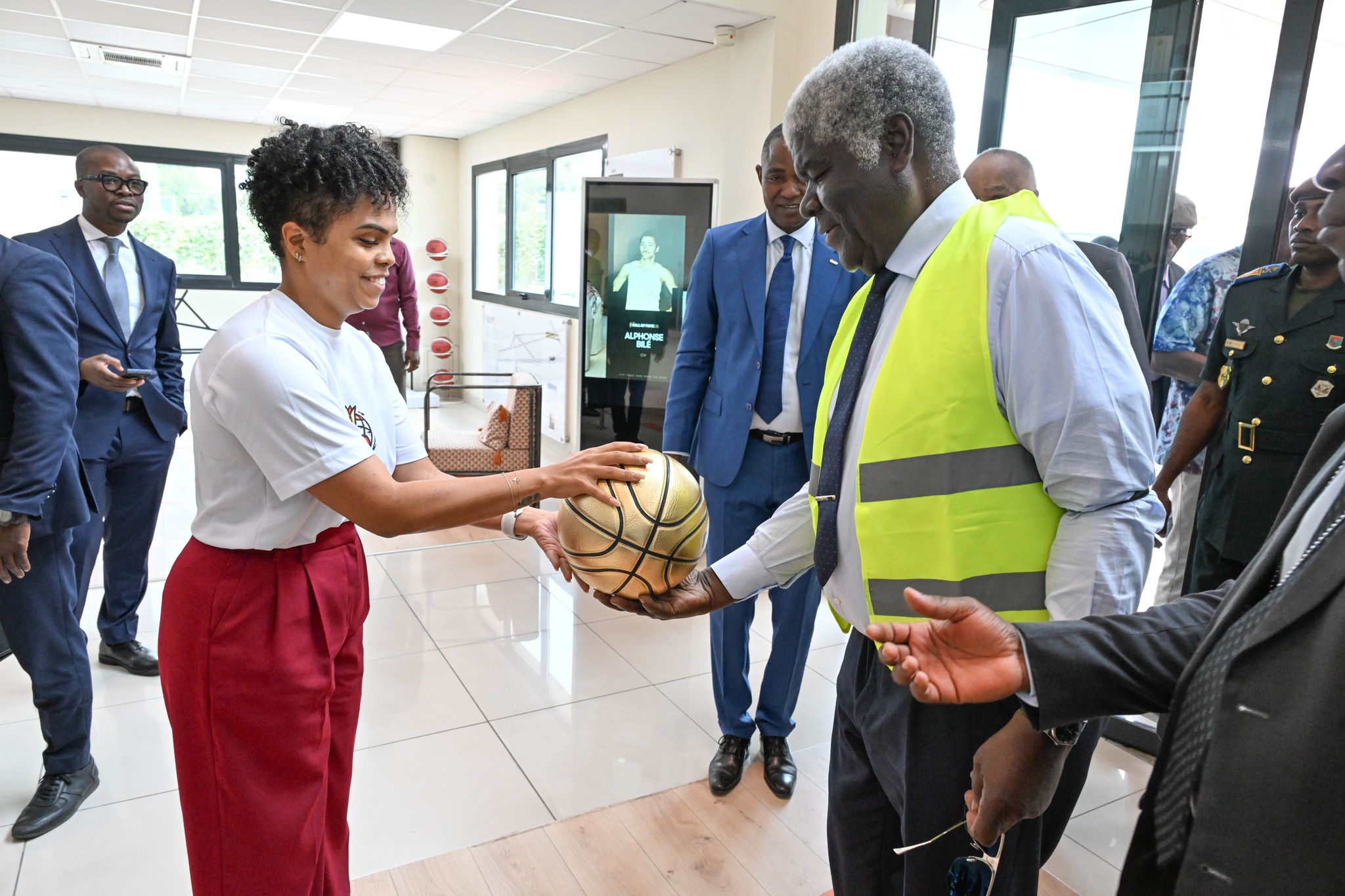 Afrobasket dames 2025 Côte d'Ivoire : Beugré Mambé visite le Palais des Sports de Treichville © Crédit photo DR