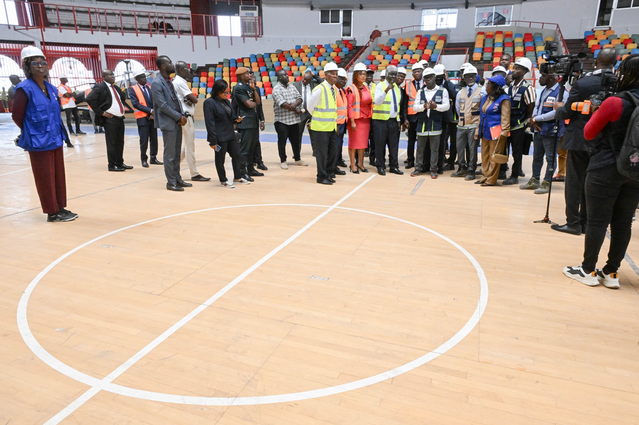 Afrobasket dames 2025 Côte d'Ivoire : Beugré Mambé visite le Palais des Sports de Treichville © Crédit photo DR