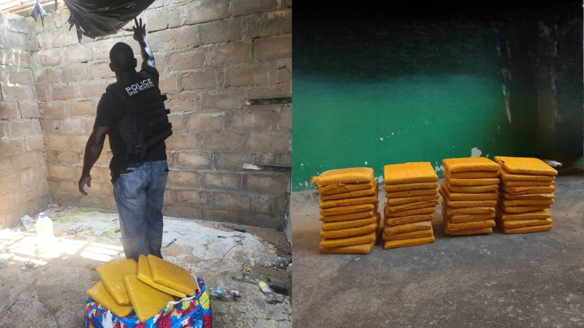 Saisie de 40 kilogrammes de cannabis à Grand-Bassam © Crédit photo DR