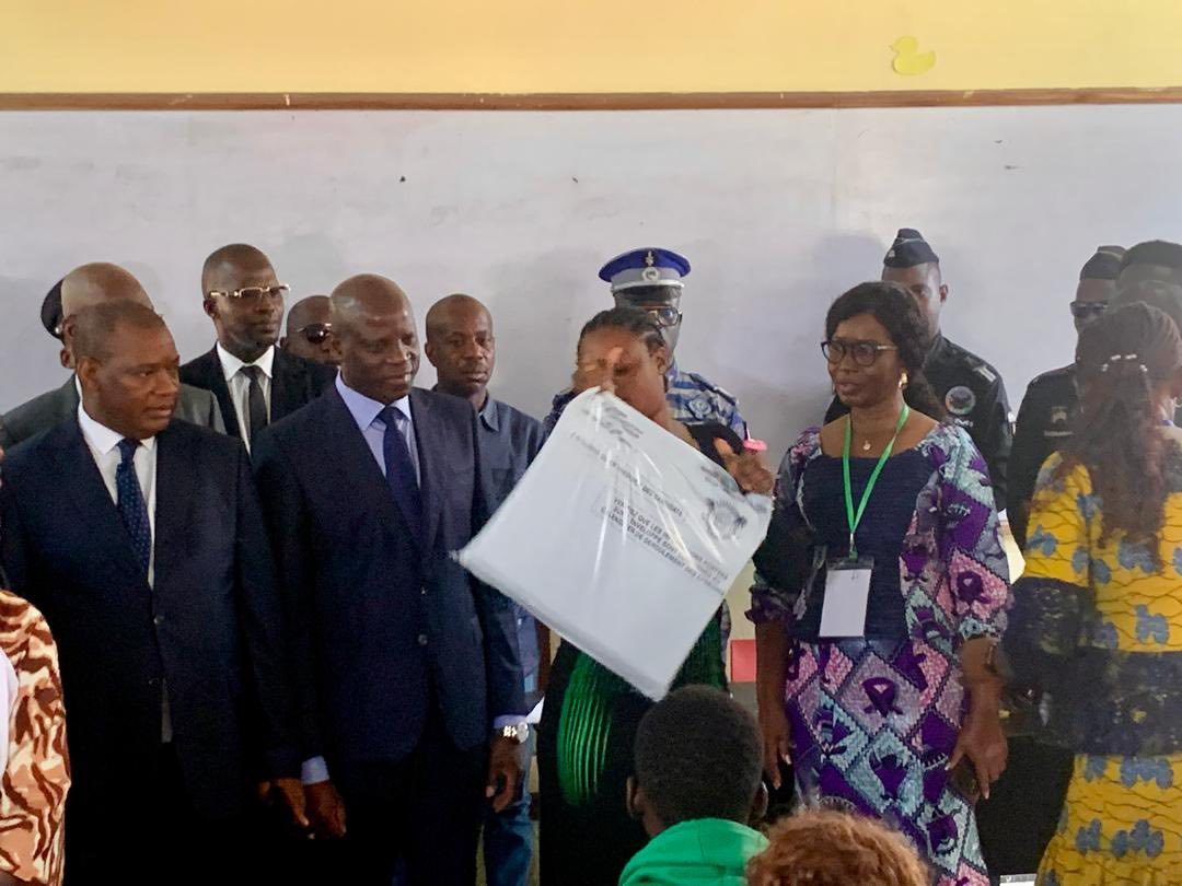 Le ministre Adama Diawara a lancé ce lundi 14 juillet les épreuves du Brevet de Technicien Supérieur (BTS 2025) en Côte d'Ivoire © Crédit photo DR