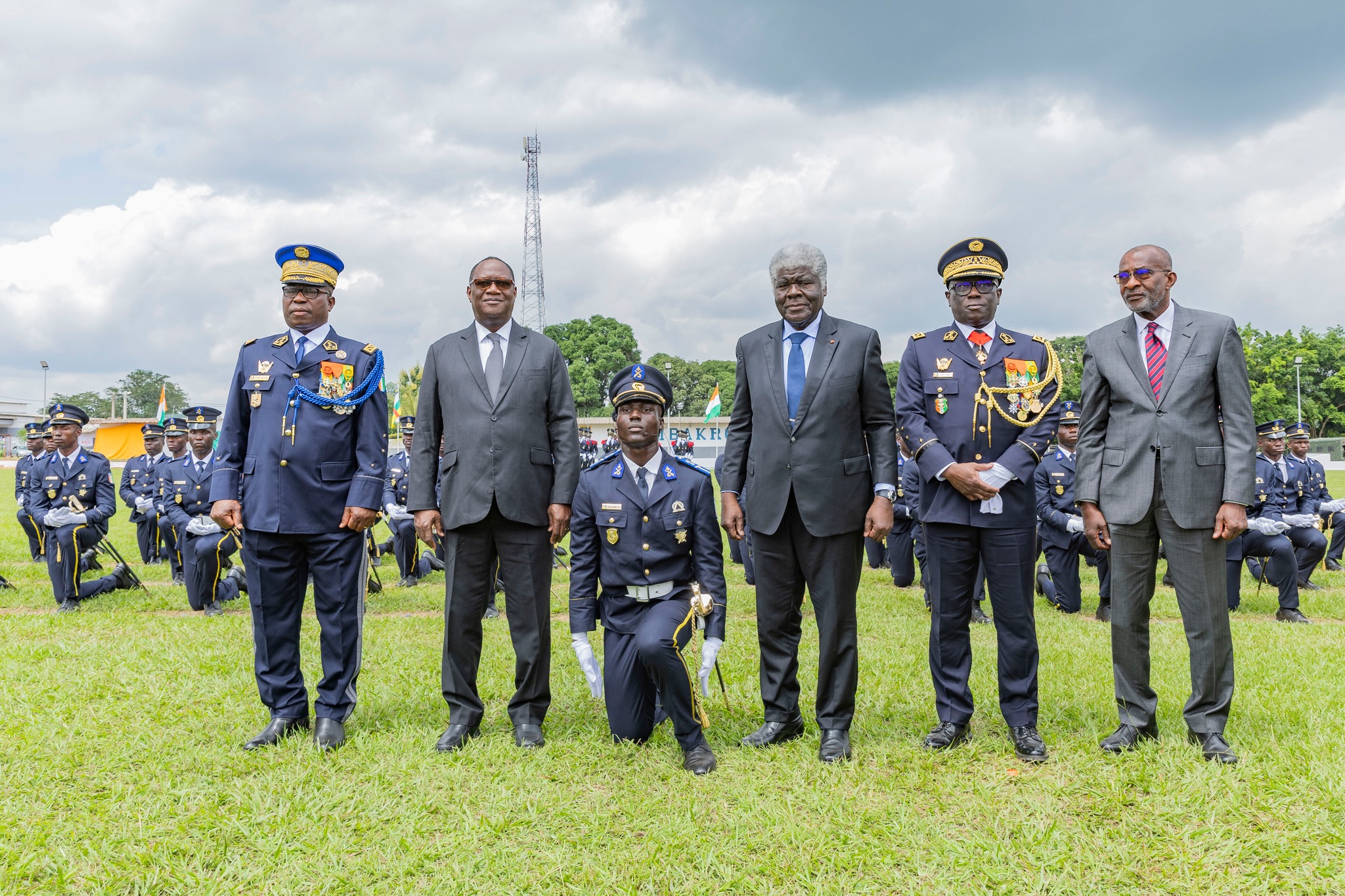 Baptême de la 56e promotion d'élèves officiers de l'Académie des Forces Armées (AFA) © Crédit photo DR