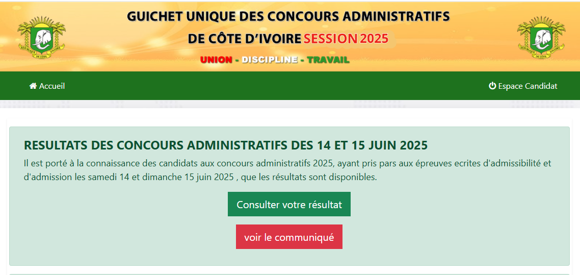 Liste des admis concours fonction publique 2025 des compositions des 14 et 15 juin dévoilée © Crédit photo DR Liste des admis concours fonction publique 2025 des compositions des 14 et 15 juin dévoilée © Crédit photo DR