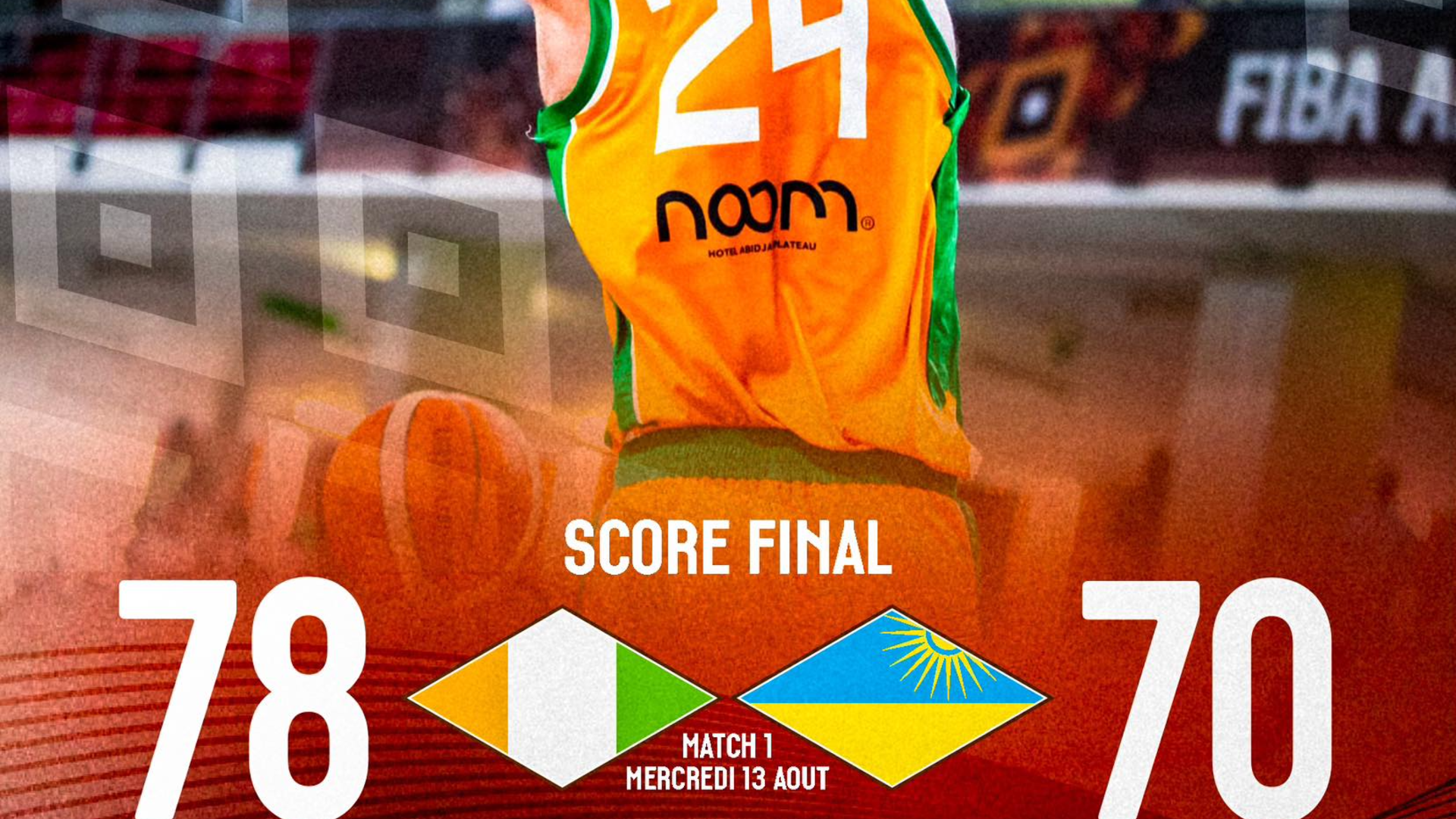 AfroBasket Hommes 2025 : la Côte d'Ivoire s'impose dans la douleur face au Rwanda 78-70 © Crédit photo DR