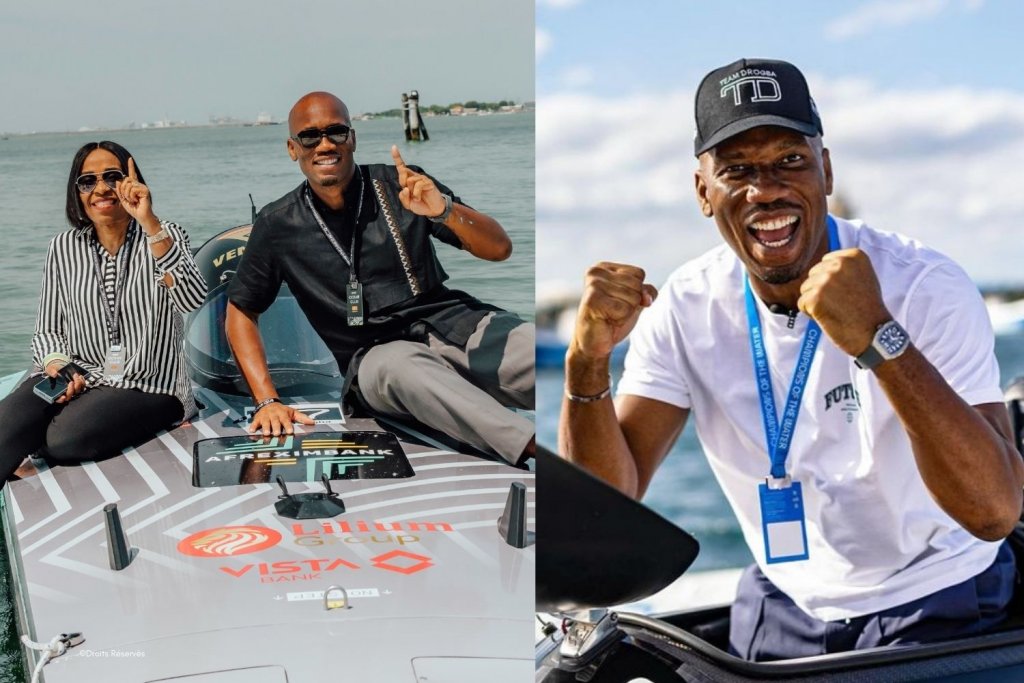 L'équipe de Didier Drogba termine à la troisième place du Grand Prix E1 de Lagos © Crédit photo DR