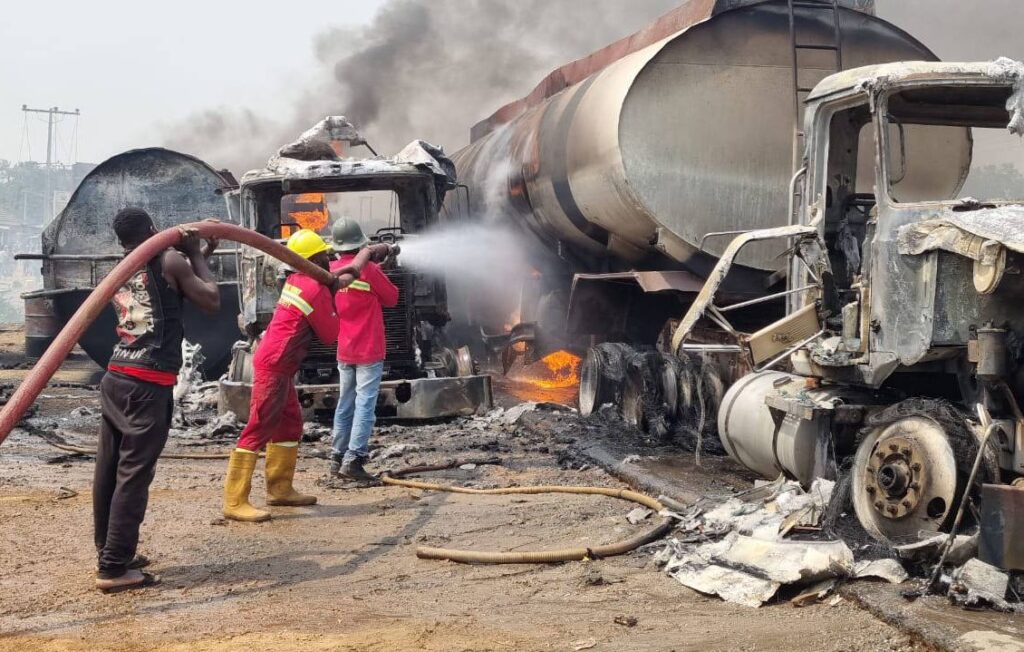 Explosion d'un camion-citerne au Nigeria  © Crédit photo DR
