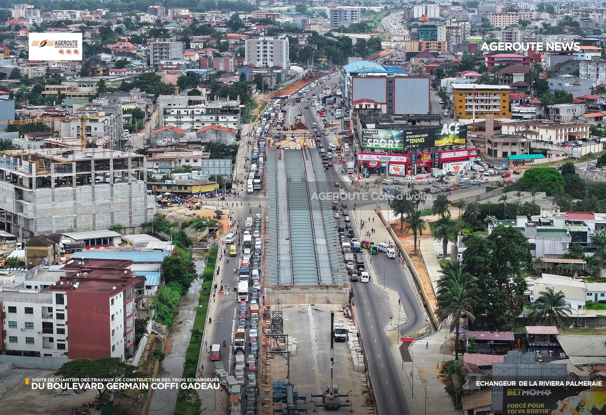 Échangeurs École de Police, Riviera 3, Riviera Palmeraie : état d'avancement des travaux et calendrier de livraison