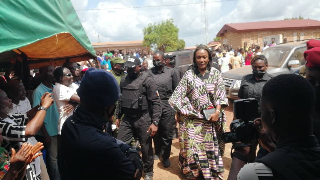 Nadiany Gbagbo s'est rendue à Nahio ce dimanche 2 novembre 2025 © Crédit photo DR