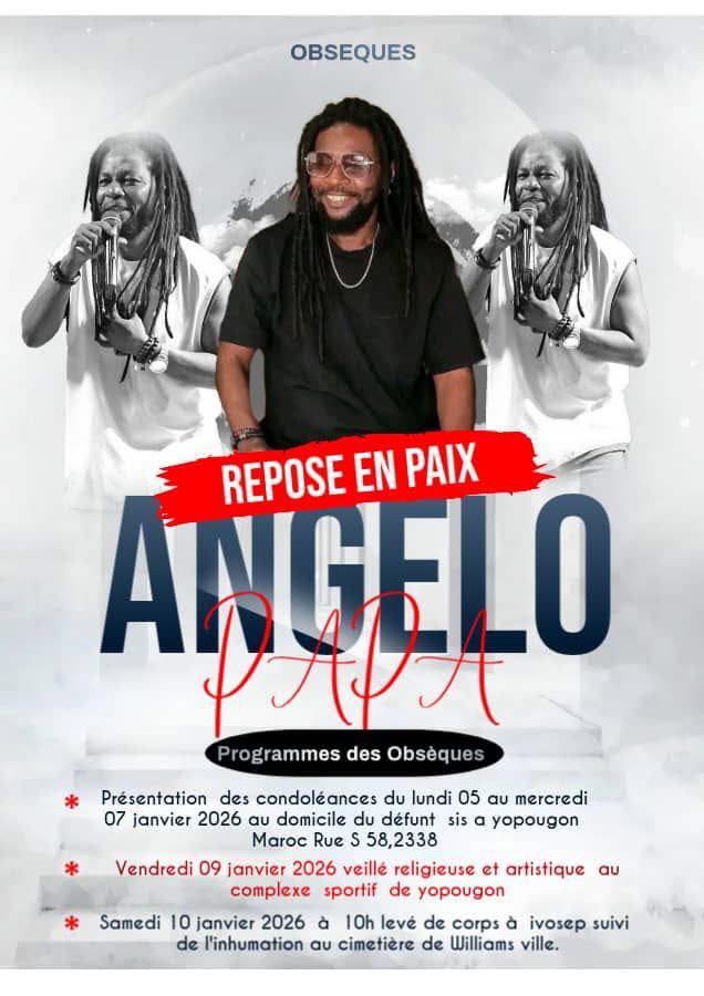 Obsèques d'Angelo Papa : voici le programme et dates des cérémonies