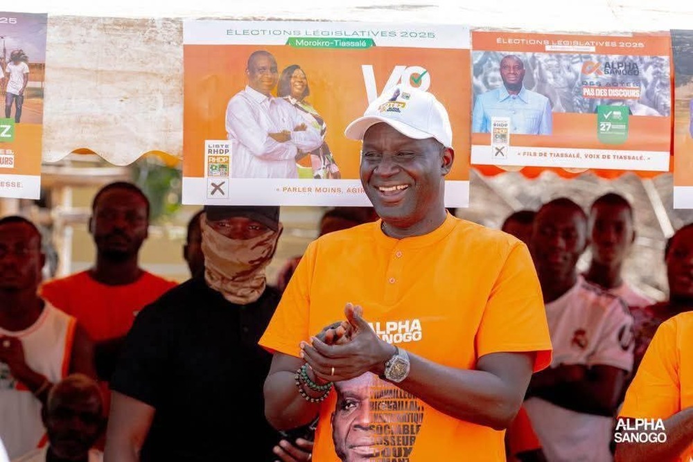 Alpha Sanogo remporte les législatives 2025 à Tiassalé face à Assalé Tiémoko  © Crédit photo DR