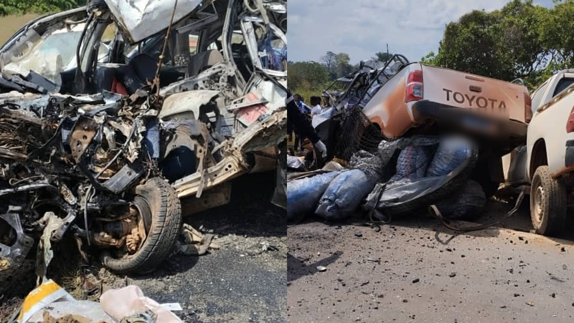 Accident sur l'axe Katiola - Niakara © Crédit photo DR