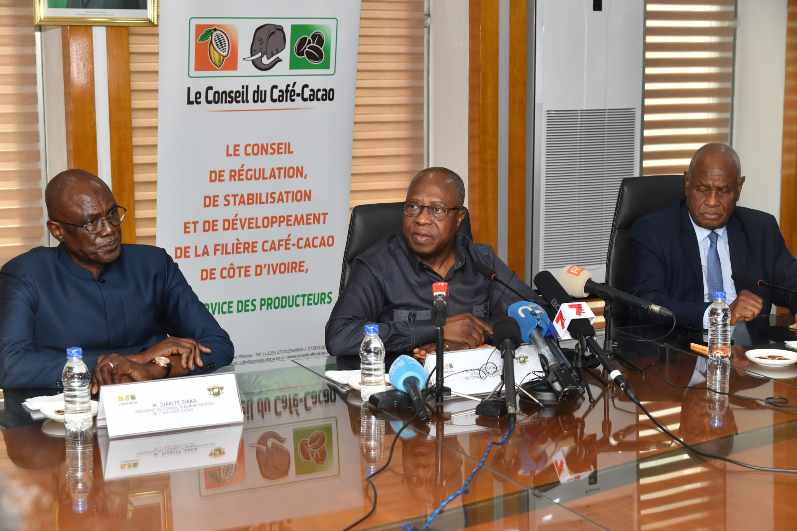 Le DG du patron du Conseil café-cacao, a démenti ce mercredi 14 janvier 2026un blocage aux ports © Crédit photo DR