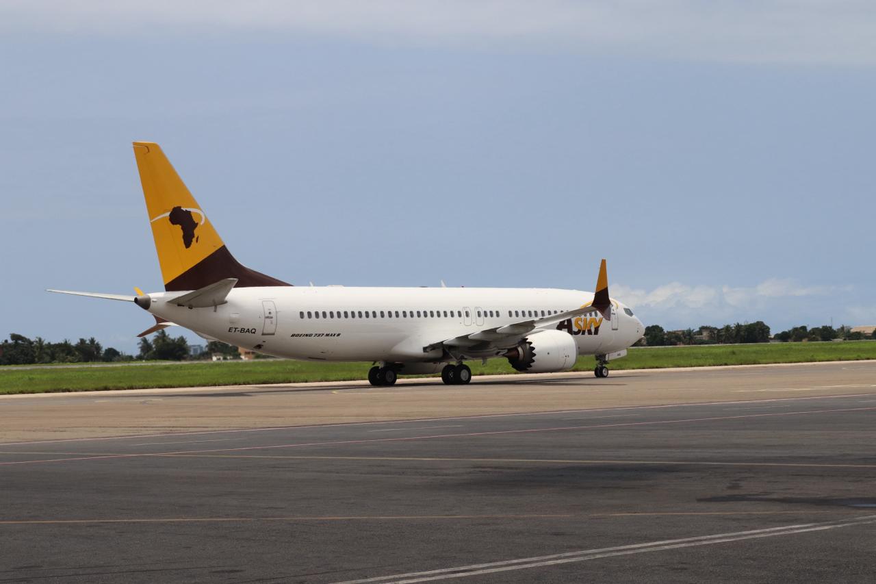 La compagnie ASKY a annoncé ce 29 janvier 2026 que deux de ses avions, stationnés à Niamey au Niger © Crédit photo DR