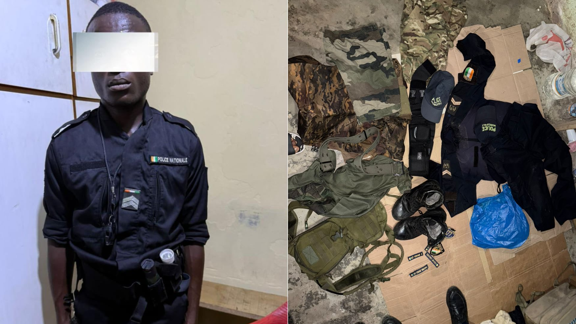 Arrestation d'un faux policier à Abobo © Crédit photo DR