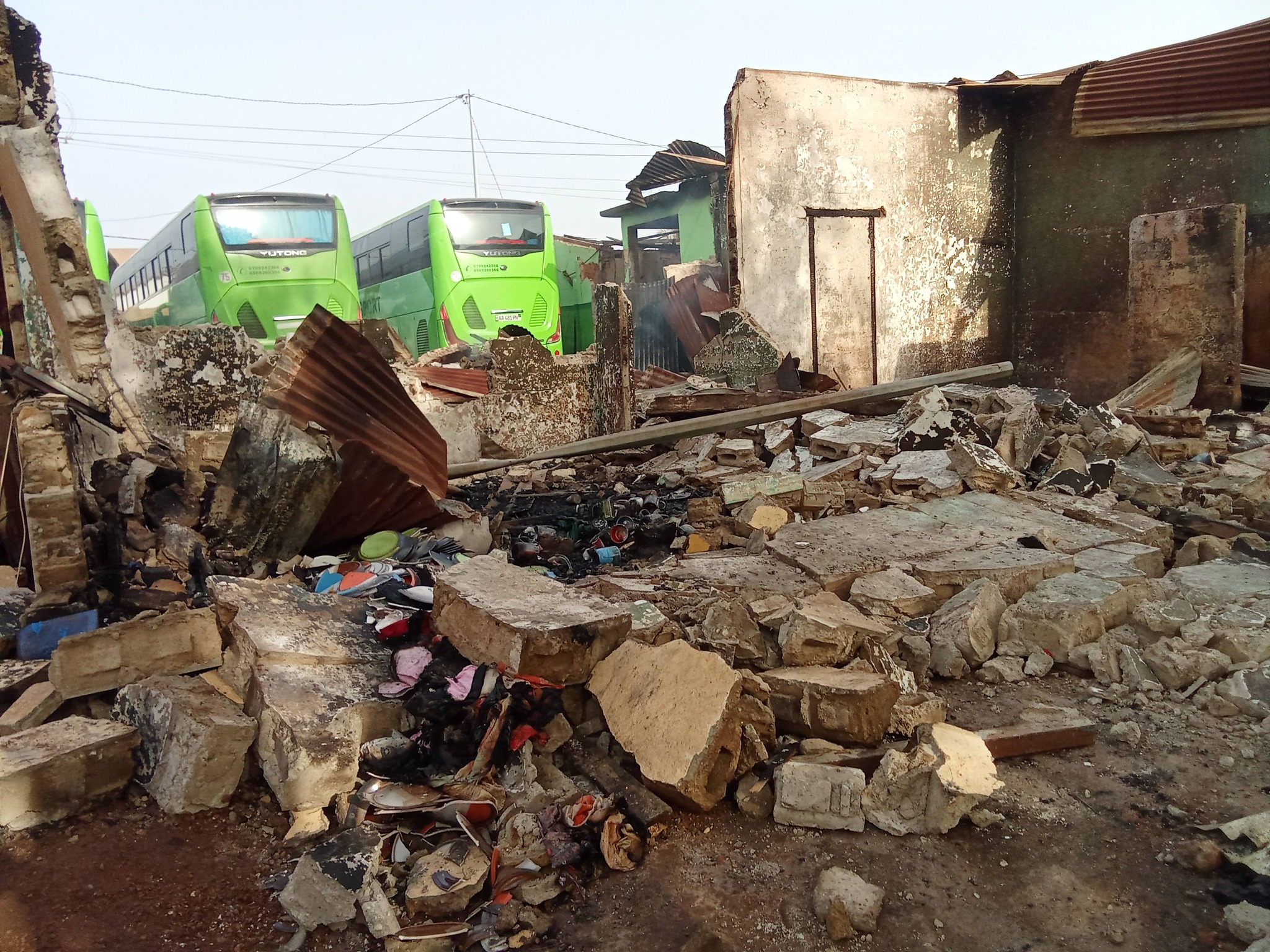 Incendie près de la gare de l'Océan à Agnibilékrou : plusieurs habitations détruites